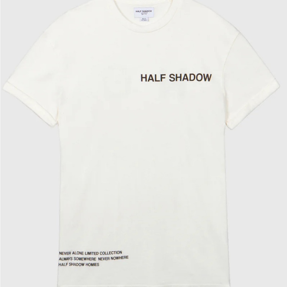 NO FAKE FRIENDS TEE - AURORA REFLECTIVE CREAM